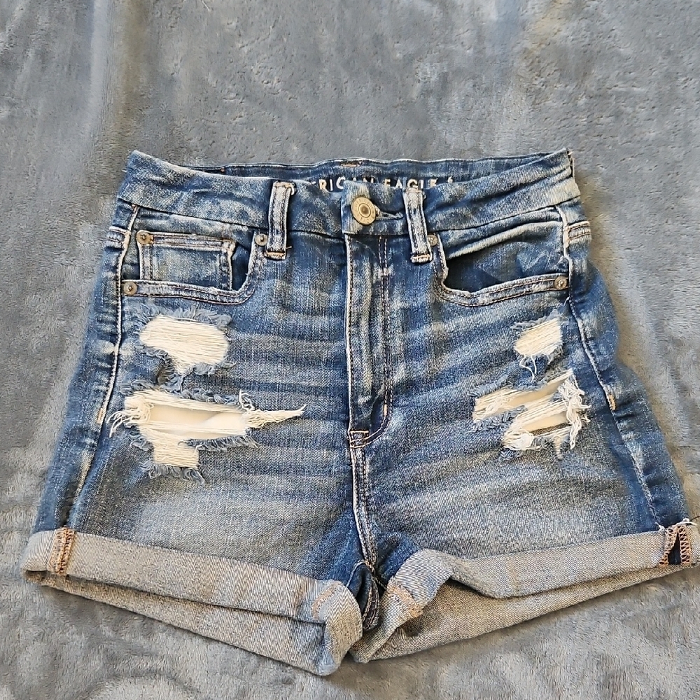 American Eagle Outfitters Women's Blue Denim Shorts